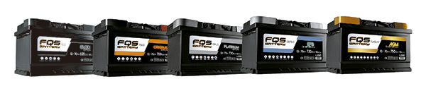 baterias FQS por gamas. Original, Black, Platinum, AGm & EFB