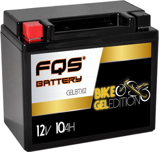 FQS YTX12-BS - Batería Moto Agm 12v 10Ah 180A CCA + I