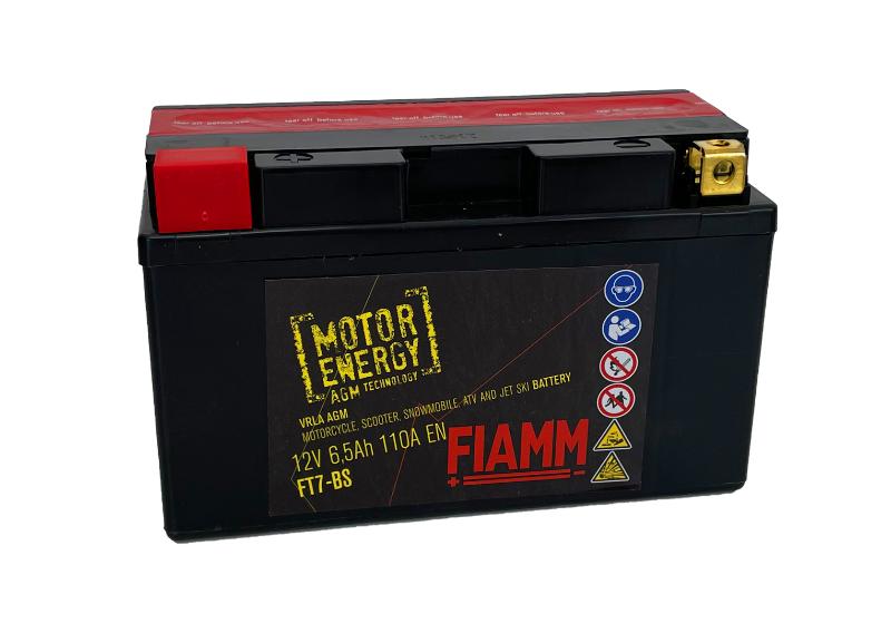 FQS YT7B-BS - Batería Moto 12v 6Ah 110A CCA + I - FQS Battery