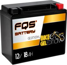 FQS GELBTX20HL - Batería Moto GEL 12v 18Ah 310A CCA + D