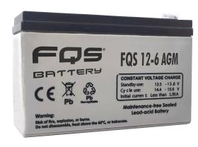 FQS FQS12-6AGM - Batería Industrial Agm 12v 6Ah