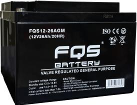  FQS12-26AGM - Batería Industrial Agm 12v 26Ah