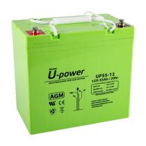 FQS UP55-12 - BATERÍA INDUSTRIAL AGM 12V 55AH U-POWER