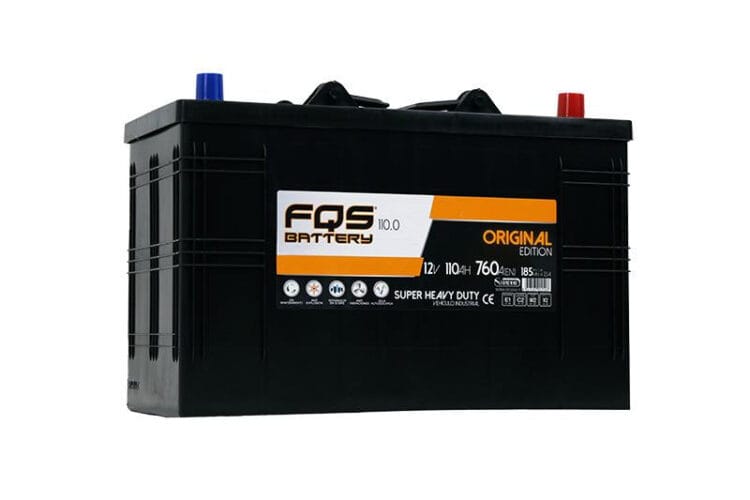 Bateria FQS110.0 da linha Original Heavy Vehicle da marca FQS Battery