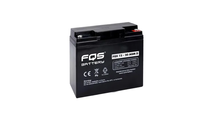 Batería 12-20AGM AD de la gama de Tracción Ligera de FQS Battery, con tecnología AGM.