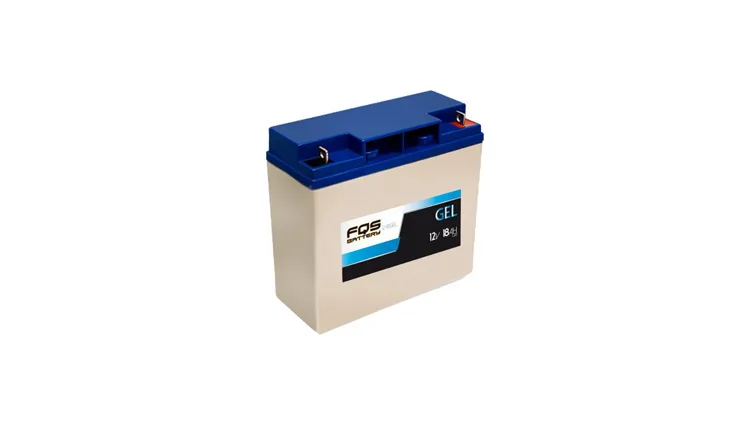 Batería 12-18GEL de la gama de Tracción Ligera de FQS Battery, con tecnología GEL.