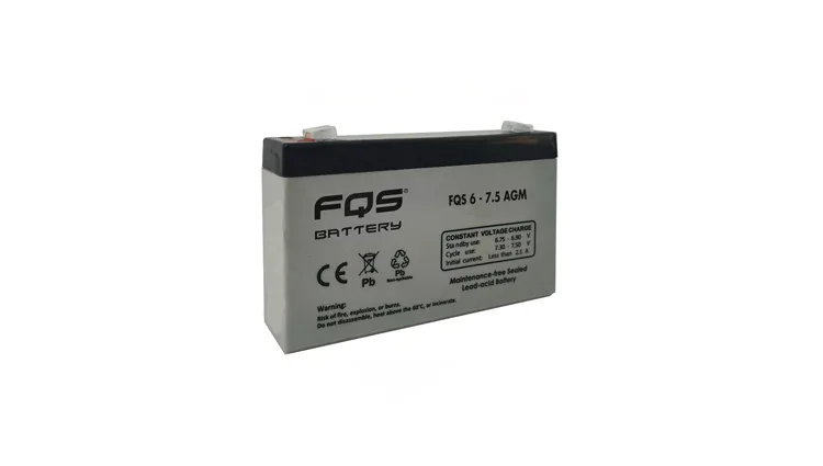 Batería 6-7.5AGM de la gama de Tracción Ligera de FQS Battery, con tecnología AGM.