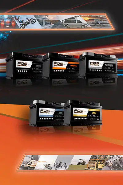 Para coches, vehículos pesados y motocicletas. Las baterías FQS dan energía para todo tipo de aplicaciones.