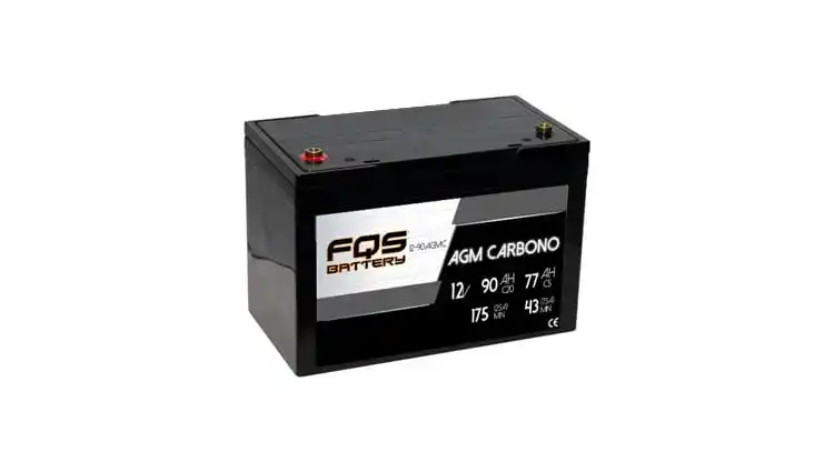 Batería FQS12-90AGMC de la gama de Tracción Ligera de FQS Battery, con tecnología ACM Carbono.