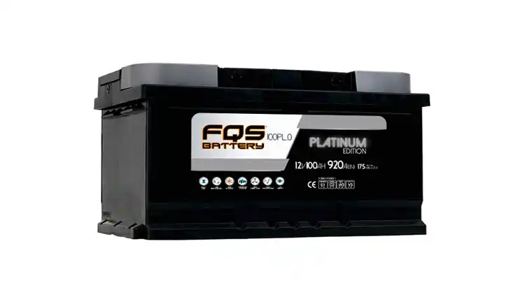 Batería FQS100PL.0 de la gama Platinum de FQS BATTERY. 12V 100AH 920A (EN) +D, con ojo mágico y un 30% más de rendimiento.