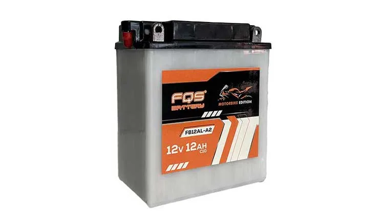 Batería FQS FB12AL-A2 de la gama BIKE ORIGINAL de FQS BATTERY Batería Moto 12v 12Ah 160A CCA + D