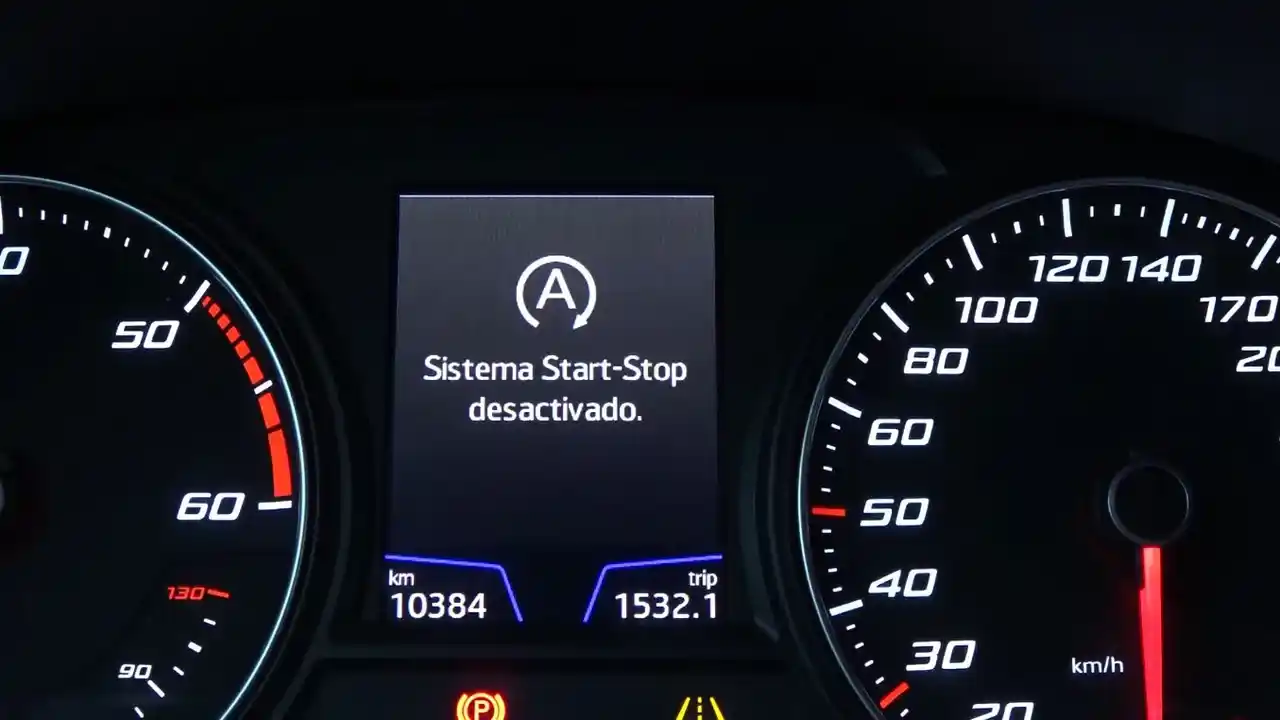 Control panel with start stop disconnected