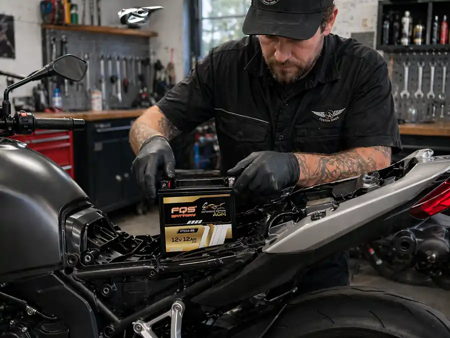 Cambiando bateria AGM de la marca FQS BATTERY